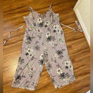 TORRID Floral Lavender Jumpsuit